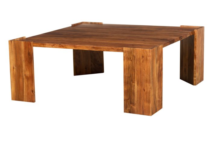 Atlantic Minimalistic Coffee Table - Natural Wood - Image 4