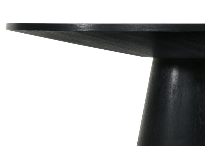 Jasper - Contemporary Round Dining Table With Black Finish Chairs - Image 3
