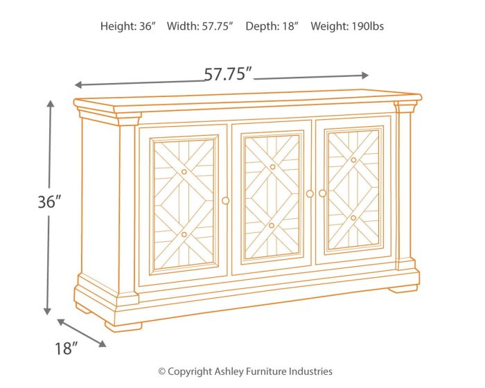 Bolanburg - Beige - Dining Room Server - Image 2