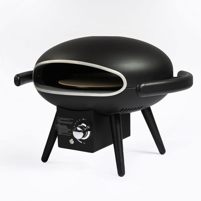 Gas Pizza Oven, Propane Outdoor Pizza Oven, Portable Pizza Oven For 12" Pizzas, With Gas Hose&Regulator - Black - Image 2