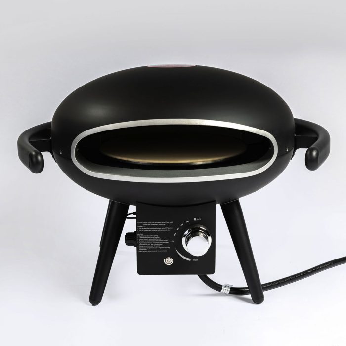 Gas Pizza Oven, Propane Outdoor Pizza Oven, Portable Pizza Oven For 12" Pizzas, With Gas Hose&Regulator - Black - Image 4