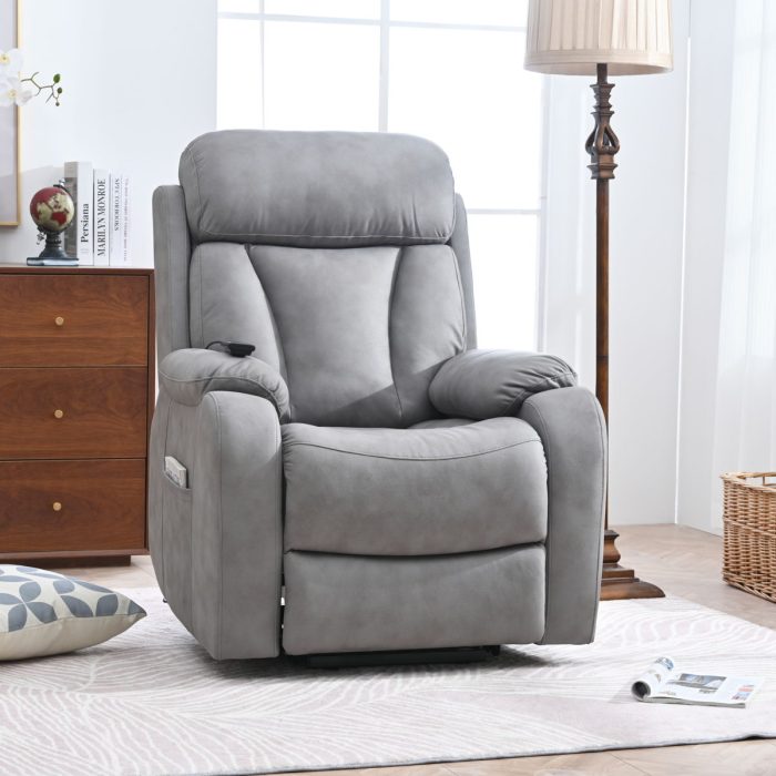Lift Chair Recliner For Elderly Power Remote Control Recliner Sofa Relax Soft Chair Anti-Skid Australia Cashmere Fabric Furniture Living Room - Image 3