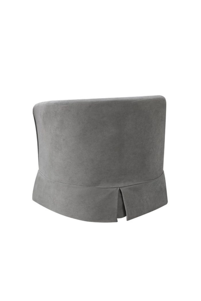 Tucker - Woven Fabric Swivel Barrel Chair - Image 2
