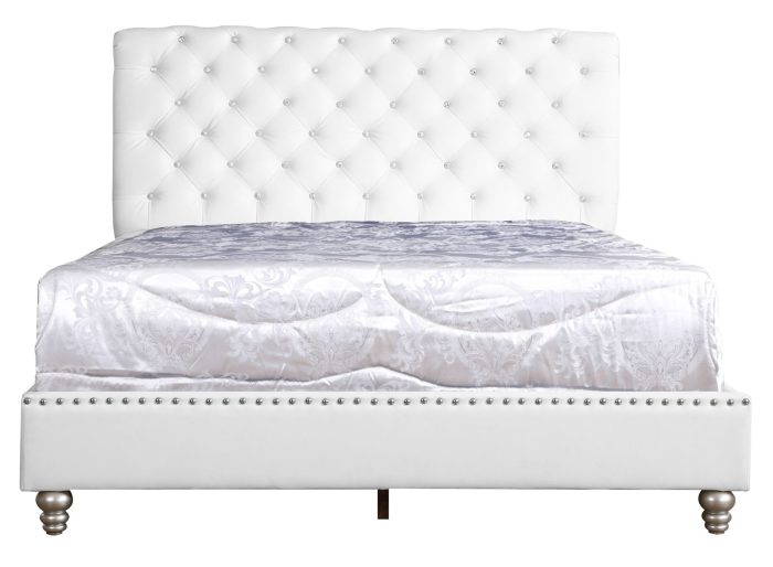Elegant Transitional Upholstered Bed - Image 4